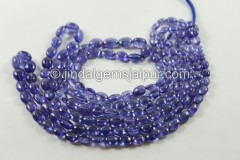 Tanzanite Smooth Oval Shape Beads